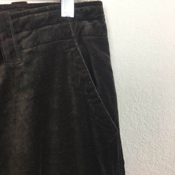 Sundance Brown Velvet Cropped Pants NWOT 8 - Picture 4 of 8